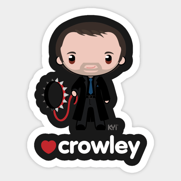 Love Crowley - Supernatural Sticker by KYi